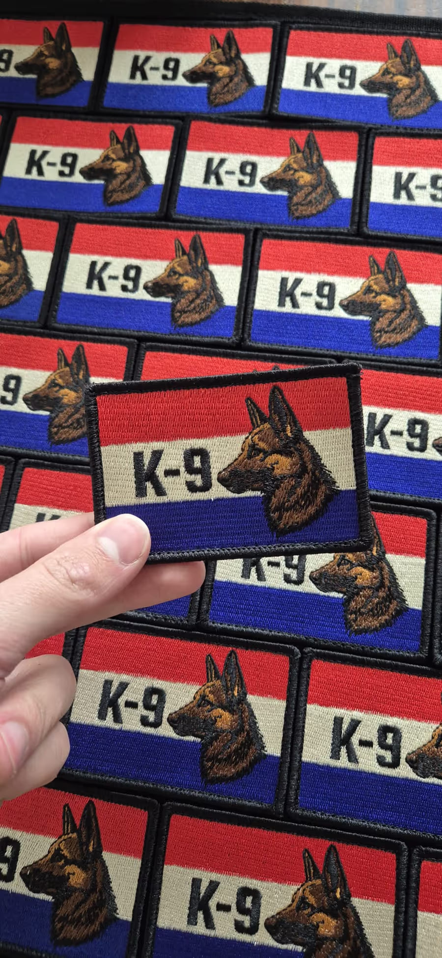 Geborduurde K9 patch